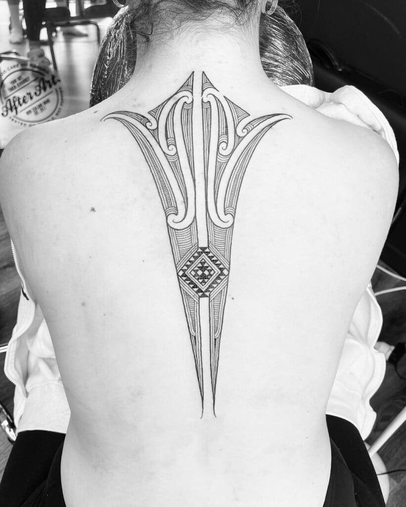 Maori-style tattoo
