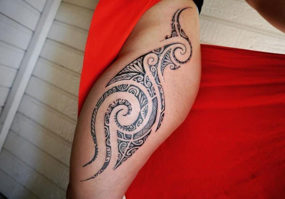 Tahitian-style tattoo