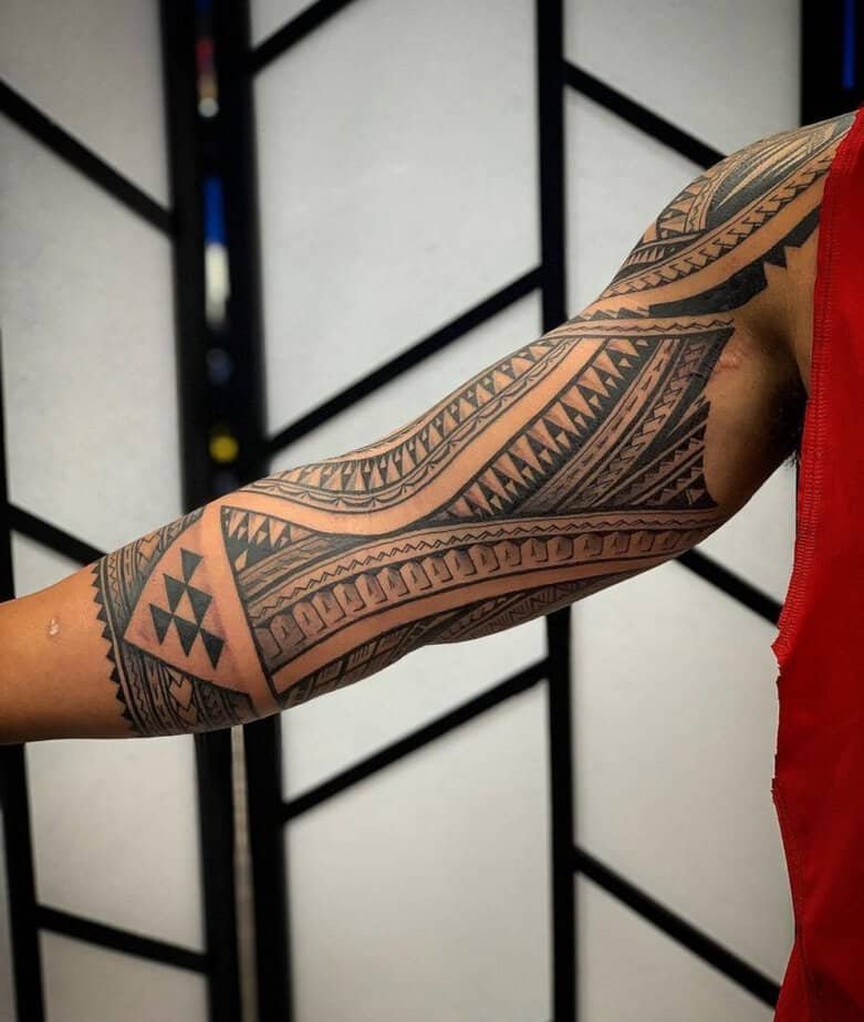 Hawaiian-style tattoo