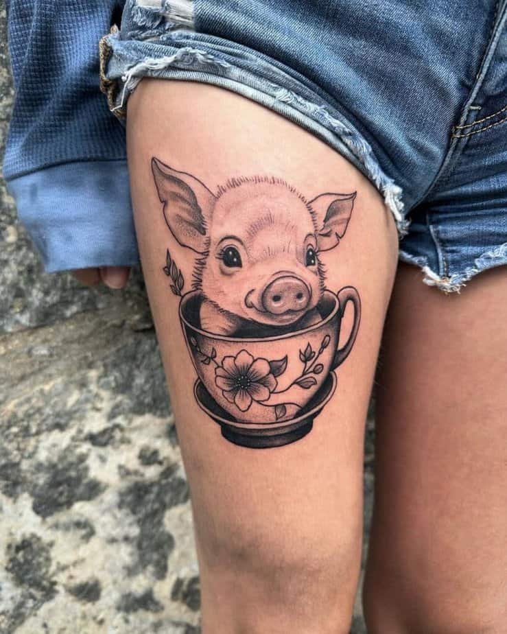 21 Pin-Worthy Pig Tattoo Ideas That’ll Make You Snort