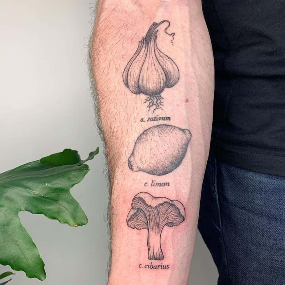 15. A tattoo of ingredients with their scientific names