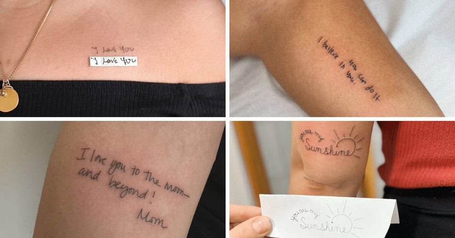 25 Heartfelt Handwriting Tattoos You’ll Want to Wear Forever