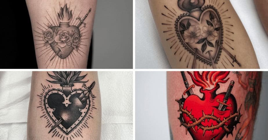 27 Must-See Sacred Heart Tattoos That Will Ignite Your Devotion