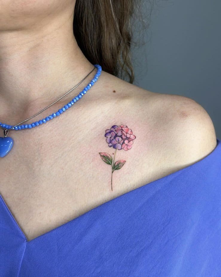 19 Jaw-Dropping Hydrangea Tattoo Ideas That’ll Make You Fall in Love with Nature