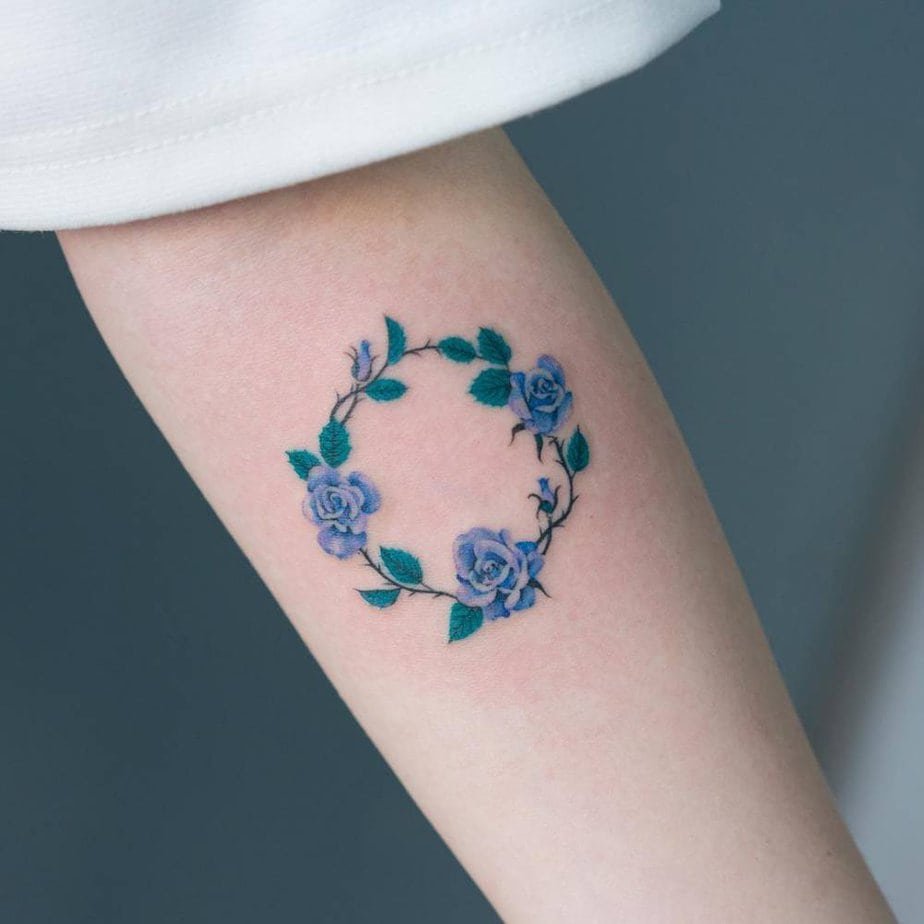 18 Blue Rose Tattoos So Stunning You’ll Save Every Single One