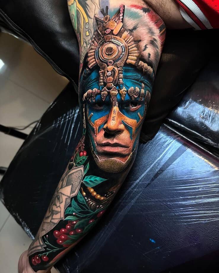 Indigenous warrior tattoos
